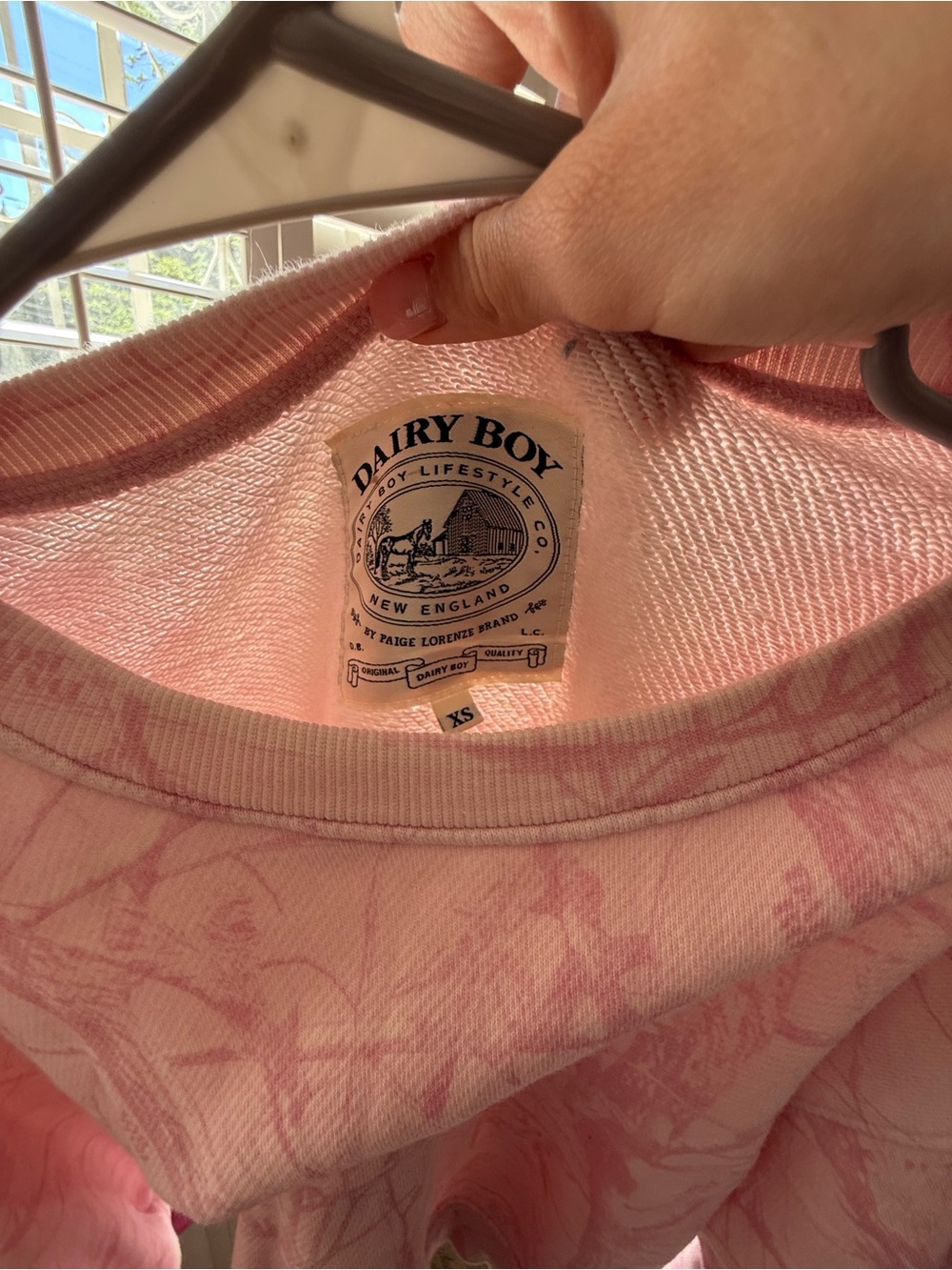 Dairy Boy Pink Tie-Dye Graphic Sweatshirt - Picture 3 of 3